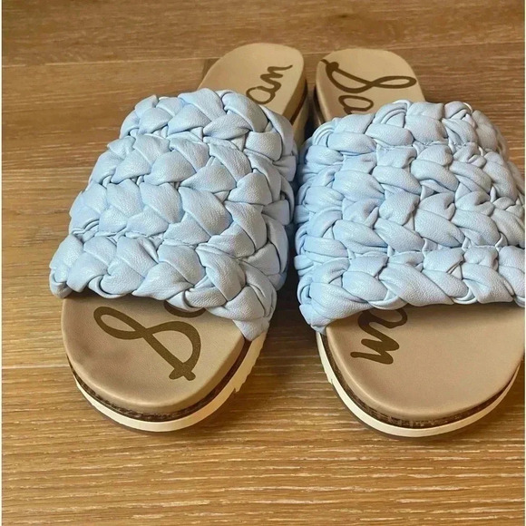 Sam Edelman Women's Ainslie Braided Platform Slide Sandal Size 8 Blue - Picture 5 of 9